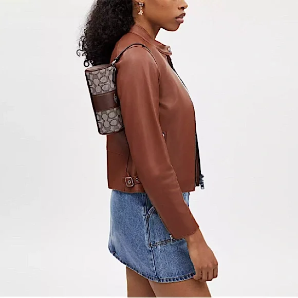 Coach Nolita Barrel Bag In Signature Jacquard - Picture 4 of 11